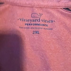 Vineyard Vines Performance 1/4 Quarter Zip Pullover Coral Men’s shoe XXL.
